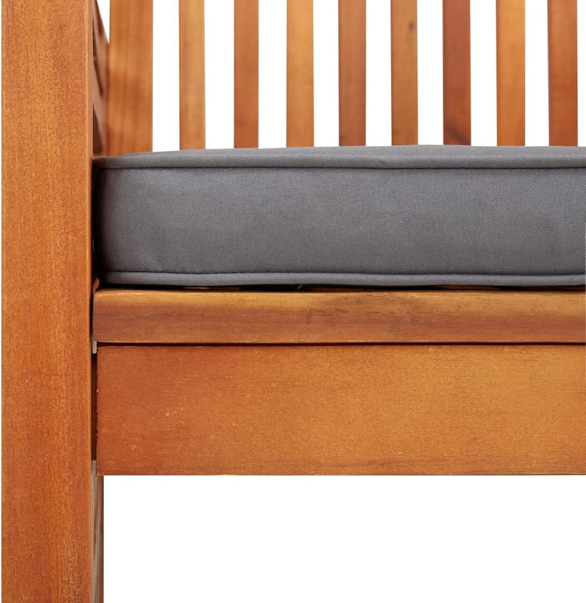Tidyard Garden Dining Chair with Solid Acacia Wood Cushion - QUORE