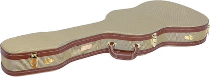 Crossrock Hard-Shell Houten Koffer voor Telecaster en Stratocaster Stijl Elektrische Gitaren met Verwijderbare Schouderriemen-Tweed (CRW700STTW), Tweed, Elektrische St