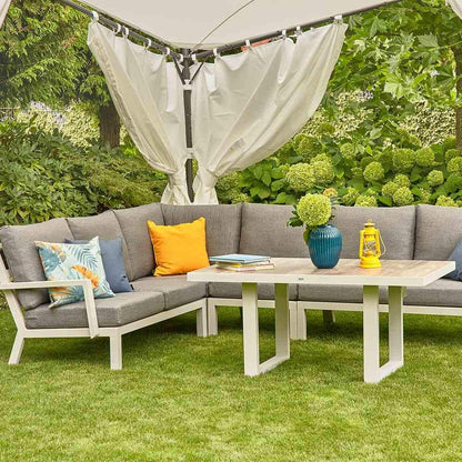 Siena Garden Set zijpanelen voor paviljoen BERLINO 400x400 cm wit