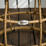 Tuinstoelen - Tuinmeubelen - 3-Delige - Tuin Eettafelstoelen - Inklapbaar Stoelen & Tafel - Weerbestendig - Stabiel - met Kussen - voor Terras - Balkon - Staal - 46 x 37 cm Tafel - 62 x 65 x 78 cm Stoel - Zand/Zwart