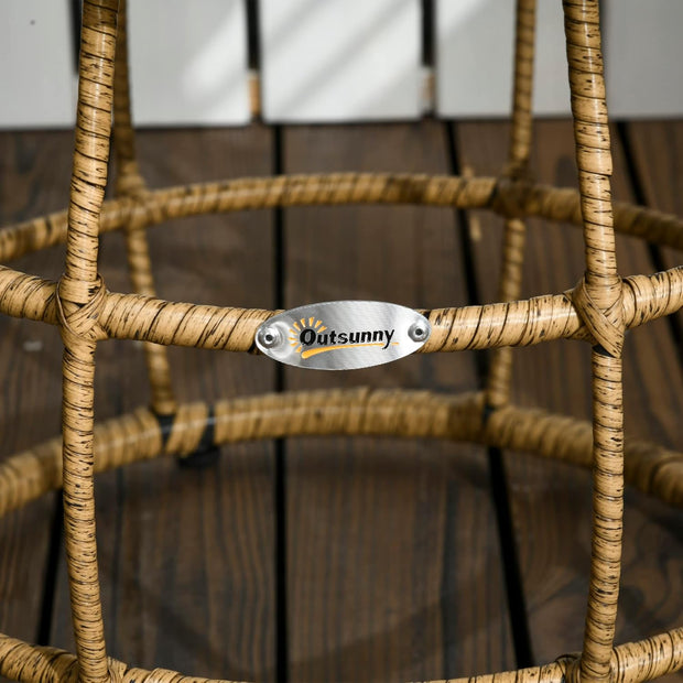 Tuinstoelen - Tuinmeubelen - 3-Delige - Tuin Eettafelstoelen - Inklapbaar Stoelen & Tafel - Weerbestendig - Stabiel - met Kussen - voor Terras - Balkon - Staal - 46 x 37 cm Tafel - 62 x 65 x 78 cm Stoel - Zand/Zwart