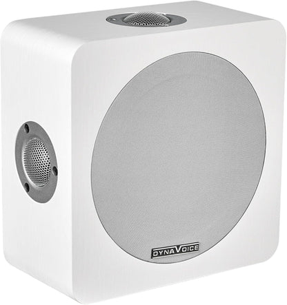 Magic Around-5 Wit – Surround Luidsprekers voor Home Cinema (Paar) | Quadripolair ontwerp 4 Tweeters + 5,25" Woofer | Passieve Wandluidsprekers voor 5.1 en 7.1 Systemen
