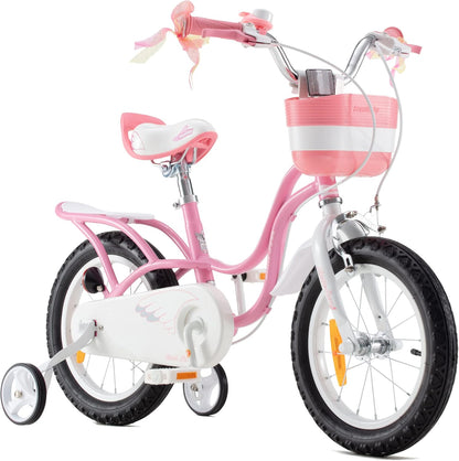 RoyalBaby Meisjes Kinderfiets Little Swan Fiets Kinderfietsen 12 Inch Roze