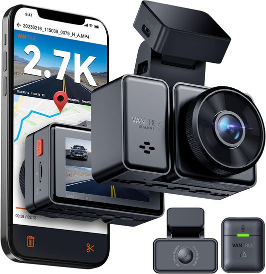 Dashcam – Autocamera – Auto Camera – Dashcam Voor En Achter – Dubbele Lens – 1944P Voor En Achter – 5GHz Wifi En WDR Nachtzicht