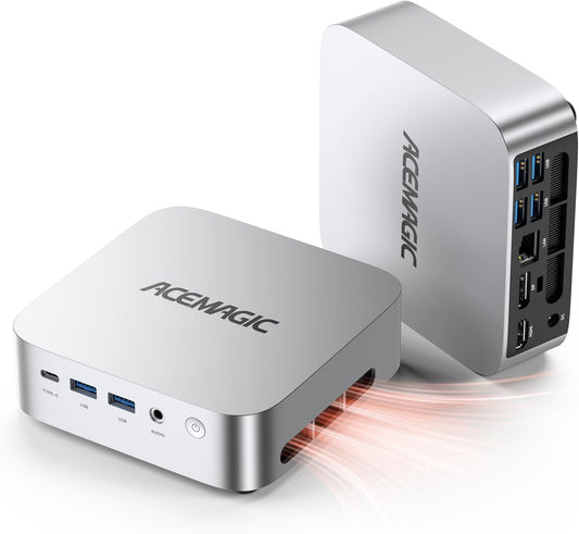 ACEMAGICIAN K1 Mini PC, AMD Ryzen 4300U (tot 3,7 GHz), 16 GB DDR4, 512 GB SSD, Win 11 Mini-desktopcomputer voor kantoor/entertainment [Drievoudig 4K UHD-scherm/AMD Radeon Graphics/WiFi 5 / BT 4.2]