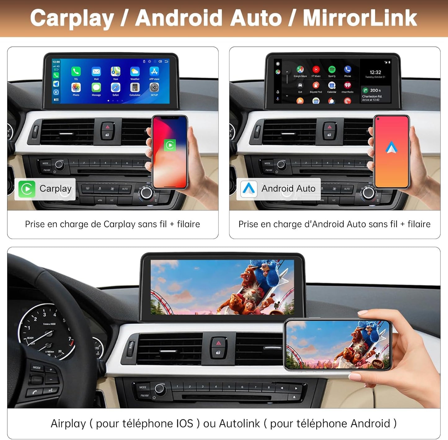 10,25 inch display voor BMW Serie 3 met NBT