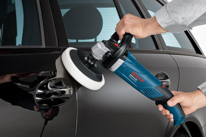 Bosch Professional polijstmachine GPO 14 CE (1400 watt, onbelast toerental 750-3000 min-1, incl. extra handgreep, D-handgreep) & Bosch Accessories Polijstspons, 170 Mm, 1 Stuks