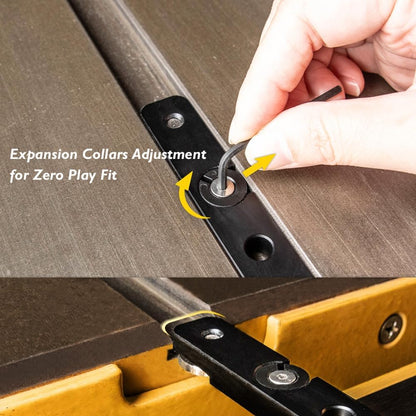 O'Skool Mijter Gauge Extension Fence System met standaard sleuf en stop gaten, telescopische hek en flip stop