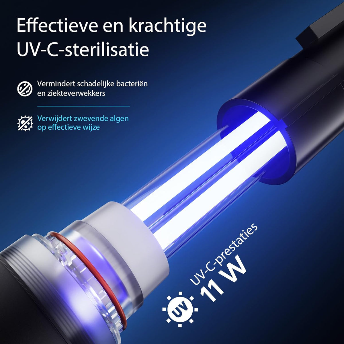 SunSun CPF-380 Drukvijverfilter met UVC 11 W vijverzuiveraar voor vijvers tot 12000 L