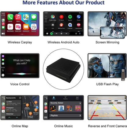 Carplay Adapter Mercedes – Draadloze Adapter – Android Auto Interface – Multimedia Adapter – Smart Connect – Plug & Play Installatie – Bluetooth & Camera Ondersteuning