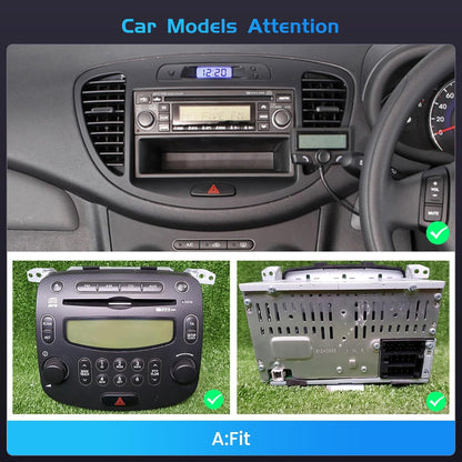 Autoradio – Auto Radio – Multimedia Systeem – Inbouw Radio – 1-DIN Radio – 9-Inch In-Cell Scherm – Android 15 – Draadloze CarPlay & Android Auto