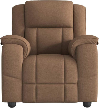 Gecheer Recliner Chair Brown Fabric TV Chair with Reclining Function, Manual Reclining Function - QUORE