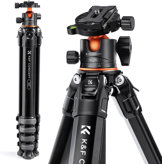 Camerastatief – Fotostatief – Reisstatief – Videostatief – DSLR Statief – Verstelbaar Van 48 Tot 177 Cm – Aluminium Met 15 Kg Draagvermogen