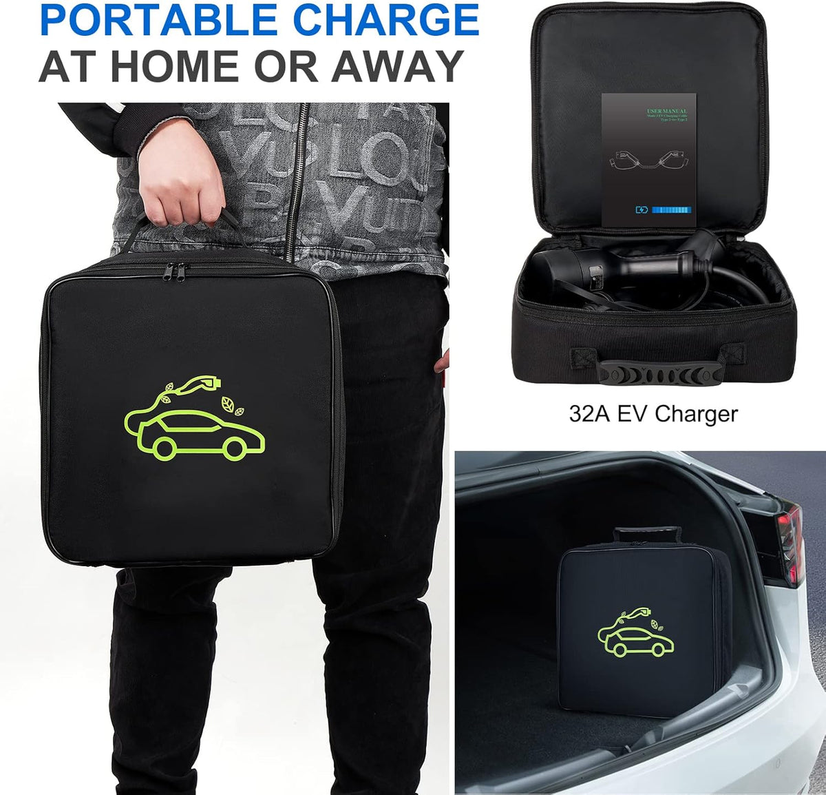 <font dir="auto" style="vertical-align: inherit;"><font dir="auto" style="vertical-align: inherit;">        Fast Type 2 Charging Cable 22kW 32A Three-phase 480V Max. 5M EV Charger Model 3 IP54 EV Charging Cable with Free Carrying Bag EV Charger Type 2 Bla