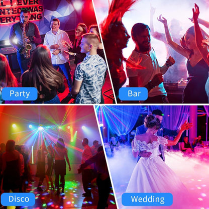 5-in-1 disco party lichtstandaard / disco bal / par light / blacklight strobe effecten / afstandsbediening / geluidsgeactiveerd voor muziek show concert decoratie