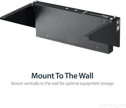 StarTech.com 6U Wandmonteerbaar Patch Paneel Beugel - 19 inch - Staal - Verticale Montagebeugel voor Netwerk- en Data Apparatuur (RK619WALLV)