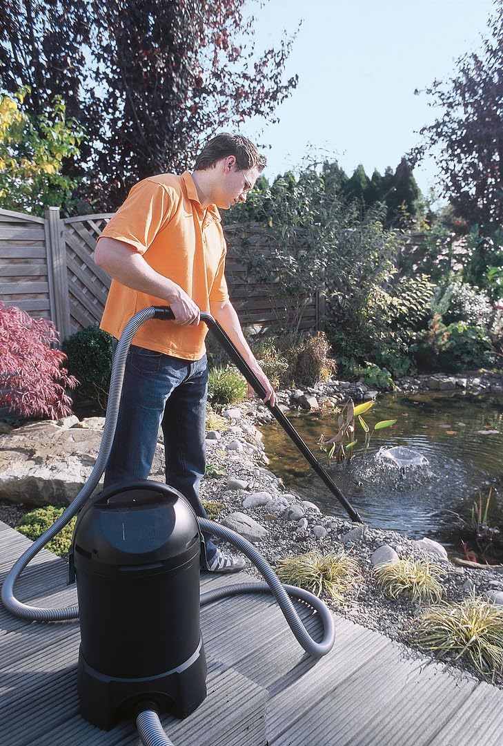 Pontec PondoMatic 50754 1400 W, 3000 l/u, compact - vijverstofzuiger voor eenvoudige en effectieve reiniging van tuinvijver, zwemvijver, visvijver, zwembad, kleurrijk