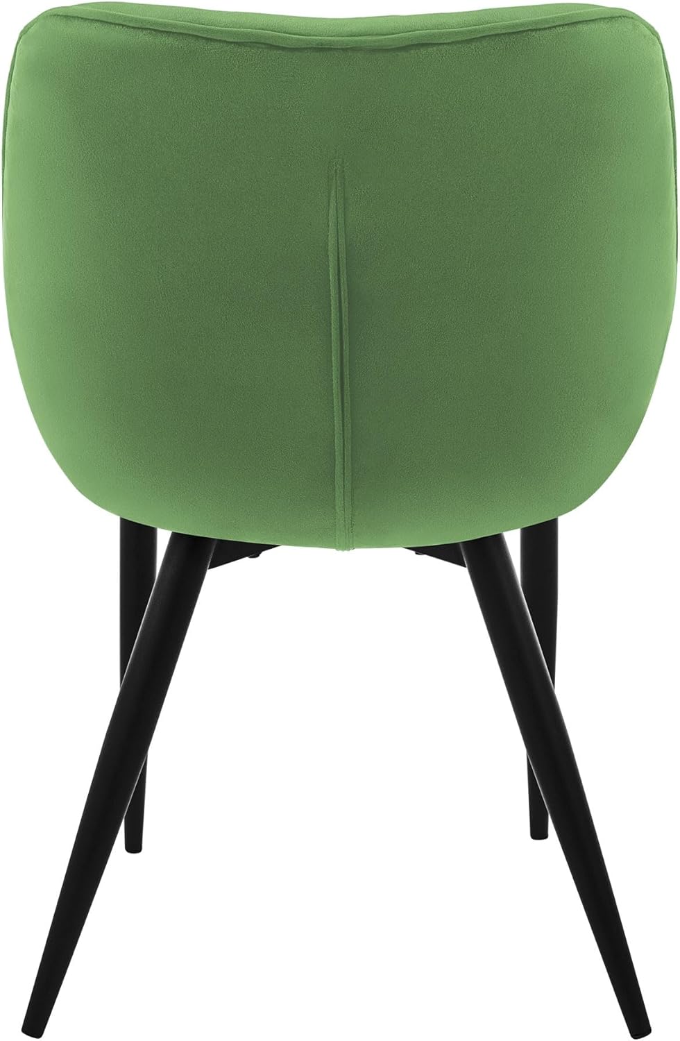 Eetkamerstoelen – Keukenstoelen – Woonkamerstoelen – Gestoffeerde Stoelen – Armstoel – Fluwelen Bekleding – Ergonomisch Design – Zwart Metalen Frame – Saliegroen