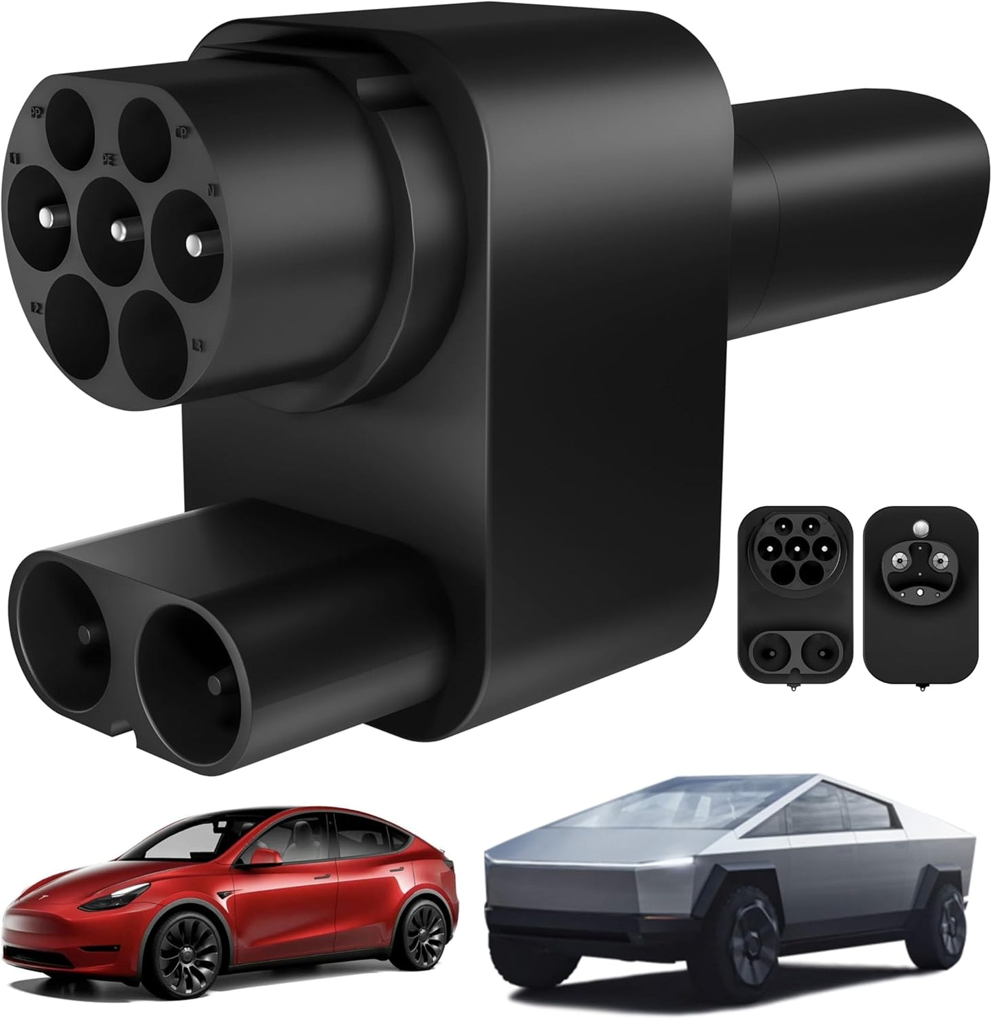 EV CCS2 Oplaadadapter voor Tesla snellaadadapter tot 250 kW voor model Y/3/X/S/Cybertruck elektrische voertuigen, CCS2 laadstations (voor CCS2 supercharger van anderen