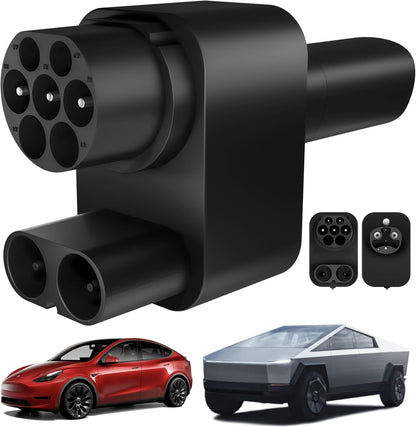 EV CCS2 Oplaadadapter voor Tesla snellaadadapter tot 250 kW voor model Y/3/X/S/Cybertruck elektrische voertuigen, CCS2 laadstations (voor CCS2 supercharger van anderen