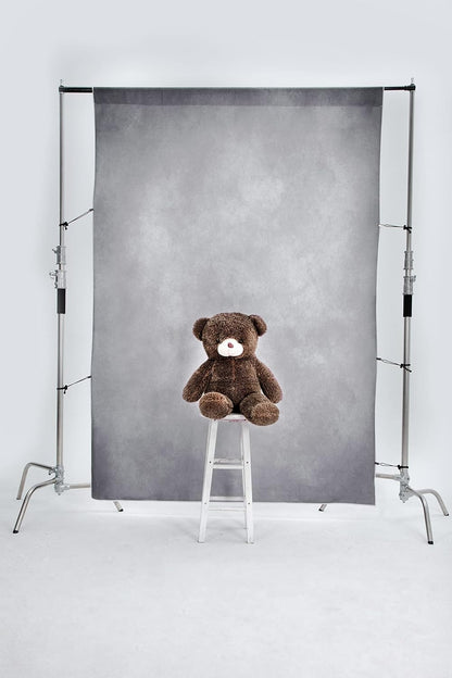 Kate Photostudio Achtergrond Lichtgrijs 3x3m Basisachtergrond voor Fotografie Bruiloft Photo Booth Minimalistisch Portret Photocall Achtergrond Grijs Tijdschrift Reclame Schietrekwisieten