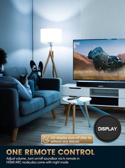 MEREDO Soundbar 2.1 Hout voor tv-toestellen, 150W, soundbar met geïntegreerde subwoofer met ARC-kabel, optisch, AUX, BT, 5 EQ-modi, luidspreker, geluidssysteem voor televisie voor thuisbioscoop, 71cm