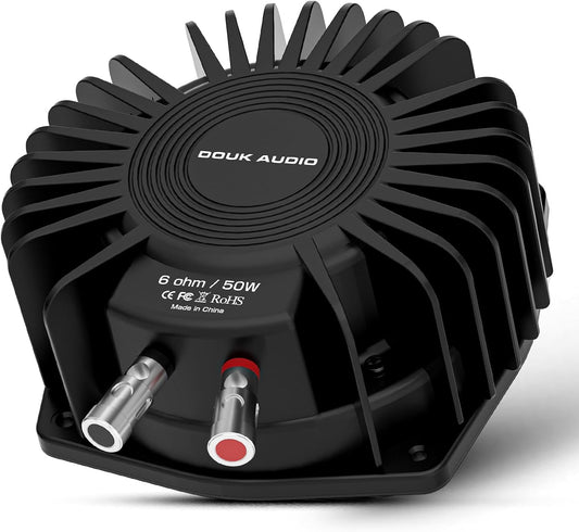 Douk Audio BS-1 Bass Shaker: 50W High Power Buttkicker - Tactiele transducer - Subwoofer dieptepunten voor thuisbioscoop, auto audio en gaming stoel vibratie onderdompeling (1 paar)