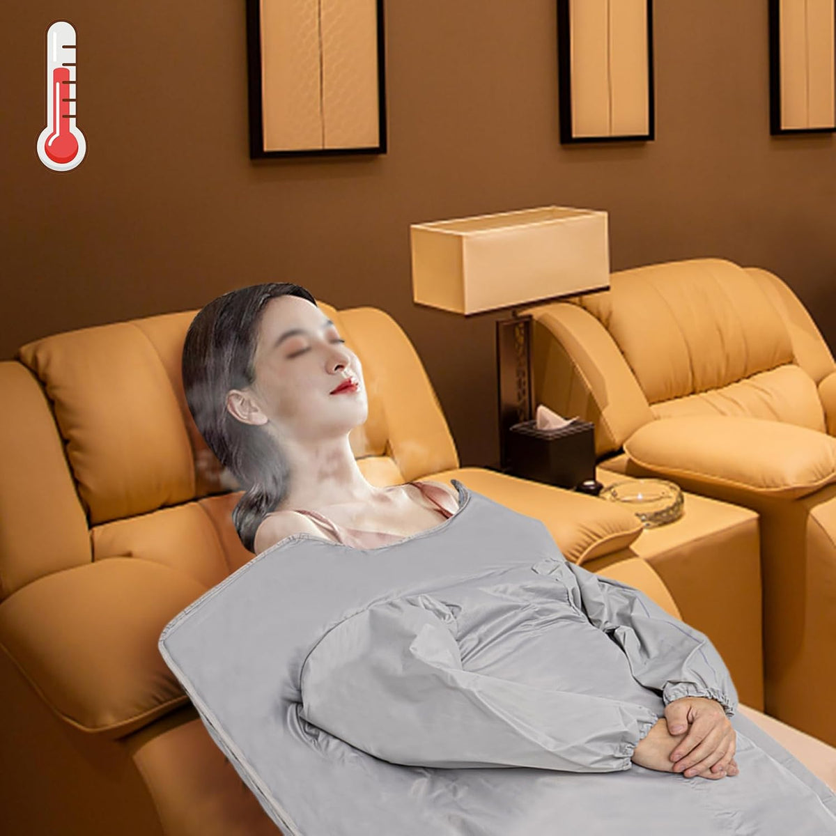 Infrarooddeken – Infraroodsaunadeken – Warmtedeken – Sauna deken – Wellnessdeken – 2-Zone Temperatuurregeling 35-80°C – Automatische Uitschakeling & 5-Lagen Oxford Materiaal - QUORE