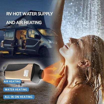Standverwarming Diesel 7kW 24V – Dieselverwarming – Luchtverwarming – Waterverwarming – Motorvoorverwarming – Met LCD-Display – Automatische Temperatuurregeling