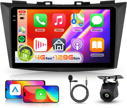 Carplay autoradio – Android autoradio – Multimedia autoradio – Navigatiesysteem auto – Autoradio met touchscreen – 9 Inch HD Touchscreen – Draadloze CarPlay & Android Auto – Voor Suzuki Swift 2011-2017 / Ertiga 2012-2017