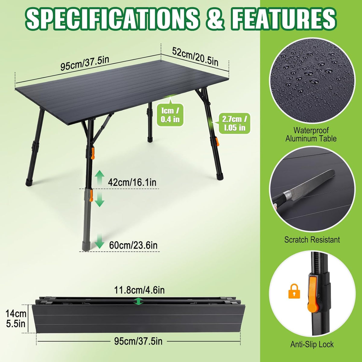 Outdoor Opvouwbare Draagbare Picknick Camping Tafel