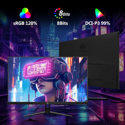 Z-Edge Gaming Monitor 27'' 240Hz, IPS Panel, 1ms, Screen FHD LED (1920x1080) with HDMI Cable, FreeSync, 400cd/m², HDMI 2.0 * 2 & DP 1.4 * 2, Adjustable Tilt, Ultra Slim Frame, VESA Mountable