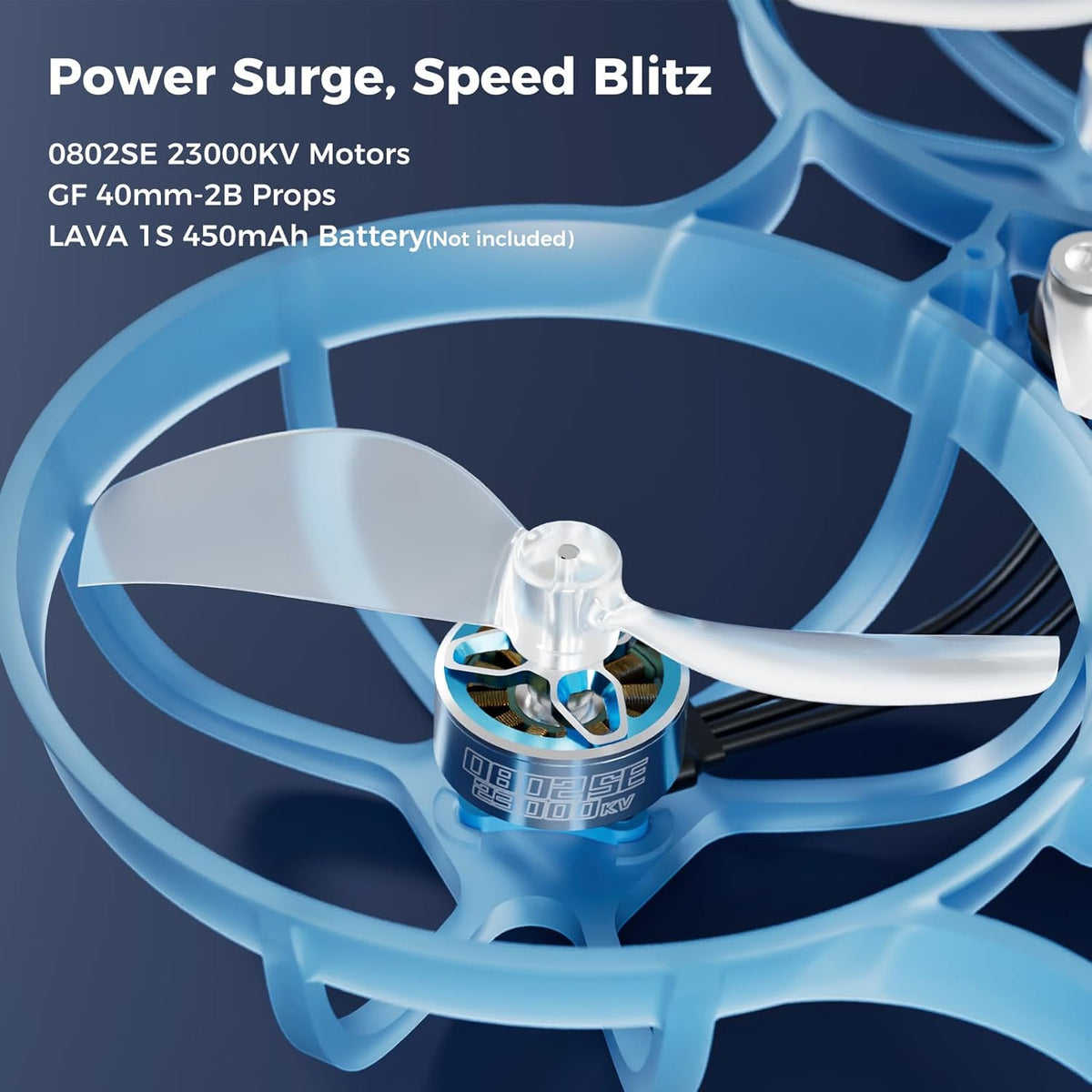 BETAFPV Air75 Borstelloze Whoop Quadcopter, Ultralight 1S 75 mm Micro Whoop drone met G473 5IN1 Air Flight Controller ELRS ontvanger, 0802SE 23000KV Motor, C03 FPV camera, voor FPV drone Racing