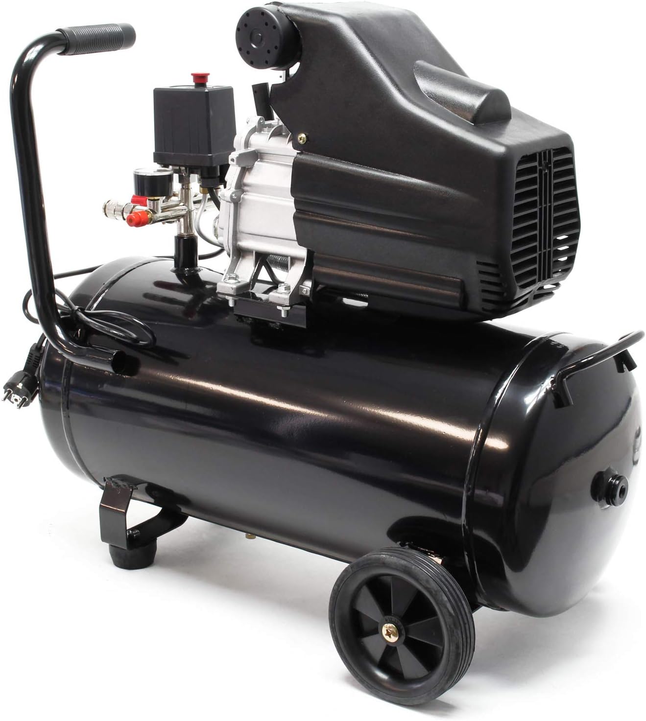 Luchtcompressor – Luchtdrukcompressor – Werkplaatscompressor – Persluchtcompressor – Mobiele Compressor – 50 Liter Tank – 1500 W 2 pk Motor