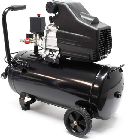 Luchtcompressor – Luchtdrukcompressor – Werkplaatscompressor – Persluchtcompressor – Mobiele Compressor – 50 Liter Tank – 1500 W 2 pk Motor