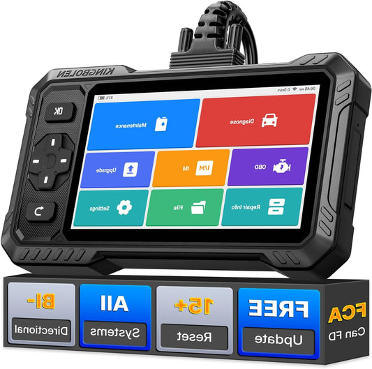 OBD2 Scanner – Auto Diagnosetool – Foutcode Lezer – Diagnose Scanner – OBD Scanner – Volledige Systeemdiagnose – 15 Resetfuncties – Bi-directionele Communicatie – Can FD Protocol – Levenslange Gratis Updates - QUORE
