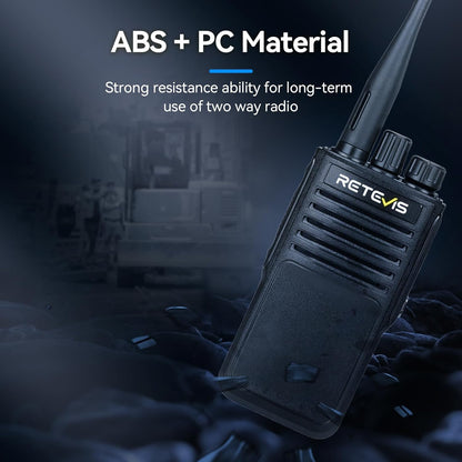 Retevis P62 IP68 Waterdicht Walkie Talkie, Professionele Portofoon Dualband, Walkie Talkie met Microfoon, 2500mAh Draagbare Radio Robuust voor Boerderij, Bouwplaats (Zwart, 3 Stuks)