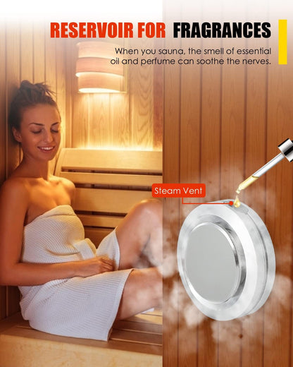 CGOLDENWALL 3 kW stoomgenerator 220 V thuis, ideaal voor sauna/douche/bad/spa, met automatische afvoer, digitale led-regelaar 35-55 °C, voor het verwarmen van ruimtes van 3 m³