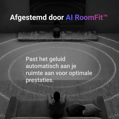 WiiM Sound slimme speaker met 1,8″ touchscreen, Hi-Res 24-bit/192 kHz, AI RoomFit™, 100 W piek, Wi-Fi 6E/Bluetooth 5.3, multiroom & stereoparing, afstandsbediening inbegrepen