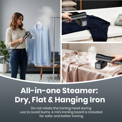 Kledingstomer – Reisstomer – Handstomer – Draagbare reisstomer – Stoomapparaat voor kleding – Compact en draagbaar – Snel kleding opfrissen