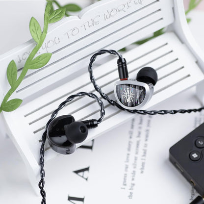 In-Ear Monitor – IEM Hoofdtelefoon – Bedrade In-Ear Hoofdtelefoon – HiFi Bedrade Oordopjes – Gaming Oordopjes – Grote 15,3 Mm Planaire Driver – Afneembare 2-Pins Kabel