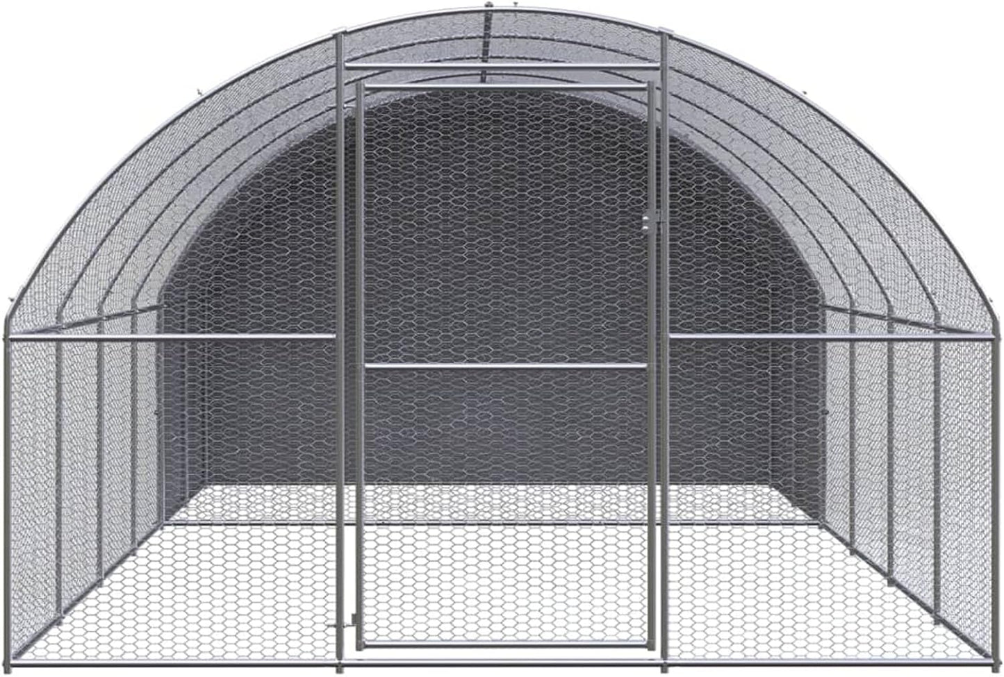 Kippenren – Buitenren – Hennenhok – Duivenren – Vogelkooi – Gegalvaniseerd Staal – Waterdicht Dak – 3x4x2 Meter – Ruim & Duurzaam