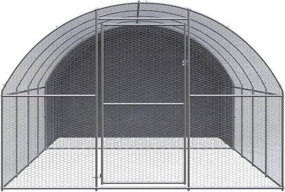 Kippenren – Buitenren – Hennenhok – Duivenren – Vogelkooi – Gegalvaniseerd Staal – Waterdicht Dak – 3x4x2 Meter – Ruim & Duurzaam