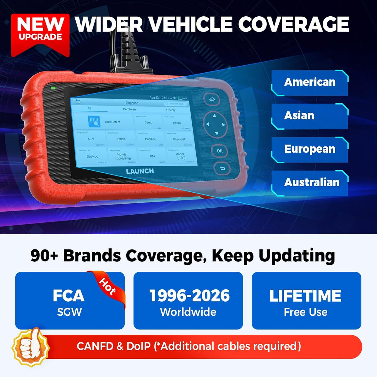 OBD2 Diagnoseapparaat – Auto Scanner – Foutcode Lezer – Diagnosetool – Autodiagnose – 4 Systemen in 1 – 12 Onderhoudsfuncties