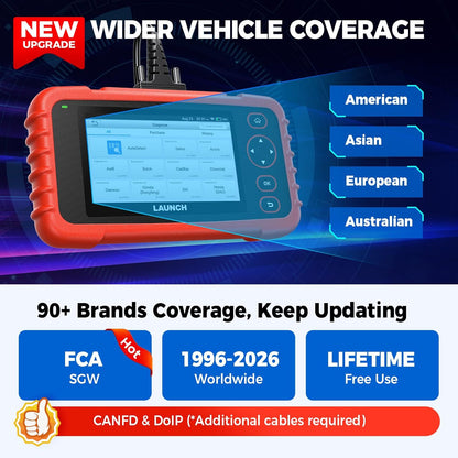 OBD2 Diagnoseapparaat – Auto Scanner – Foutcode Lezer – Diagnosetool – Autodiagnose – 4 Systemen in 1 – 12 Onderhoudsfuncties