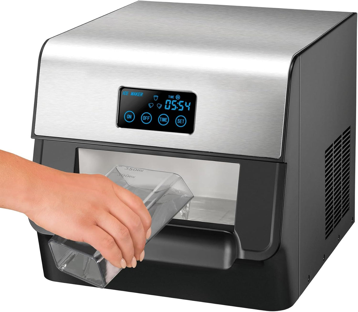 Unold 48955 ijsblokjesmaker, roestvrij staal, 1,5 liter, roestvrij staal
