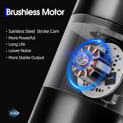 Ambition Torped 32mm Rotary Tattoo Machine Kit, 4.0mm Slag Borstelloze Motor Tattoo Gun met 1 Kuark 2400mAh Batterij
