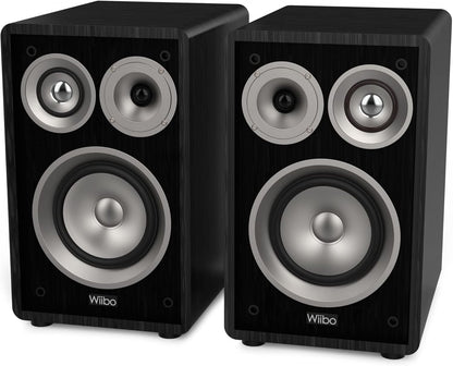 HiFi Luidsprekerset – Luidspreker – Speaker – Studioluidspreker – Studiomonitor – Zwart – 3-Weg Ontwerp – 100 W per Luidspreker