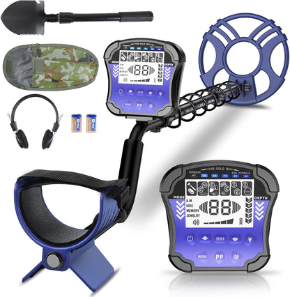 Metaaldetector – Gouddetector – Metaalzoeker – Schatzoeker – Zoekapparaat – Voor Volwassenen – Waterdichte 28 Cm Zoekspoel – LCD-Display Met Achtergrondverlichting En 5 Modi