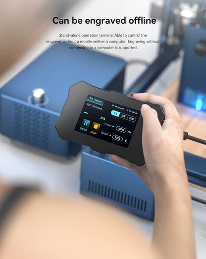 Lasergraveermachine – Lasercutter, graveermachine, laser snijmachine, graveer en snijmachine – 20 W laservermogen – Offline bediening via touchscreen en app